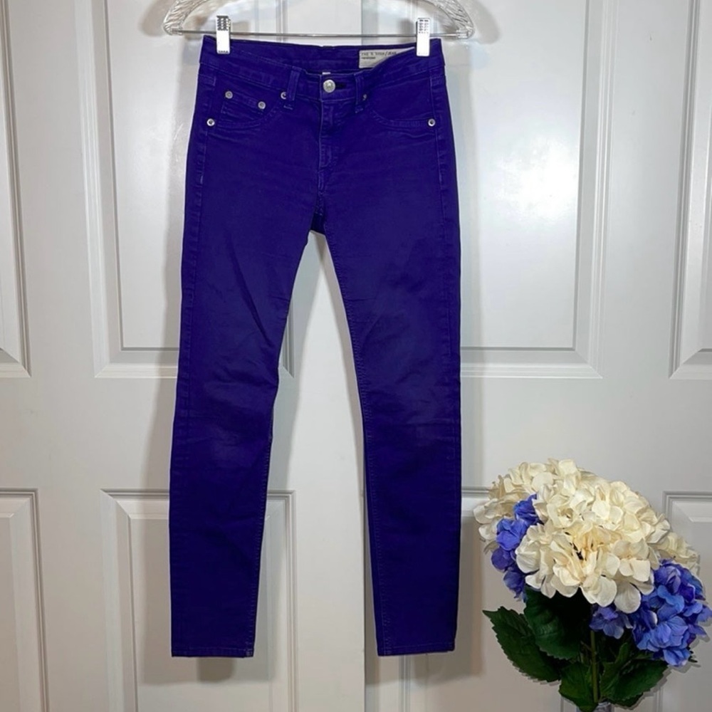 Rag & Bone Intermix Legging Purple Skinny Jeans size XS / 24. B6